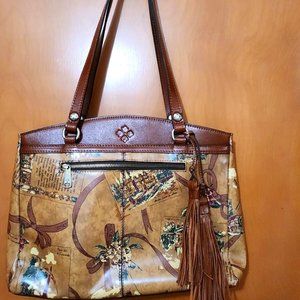 Patricia Nash Poppy Tote My European Trip